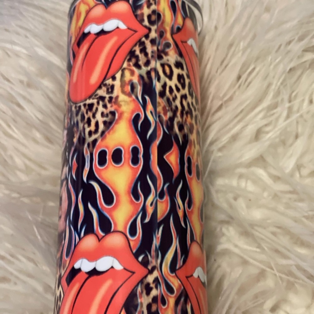 Motley Crue 20 oz custom made tumbler with straw